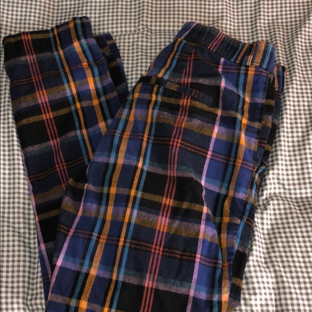 super fun colorful plaid pants!